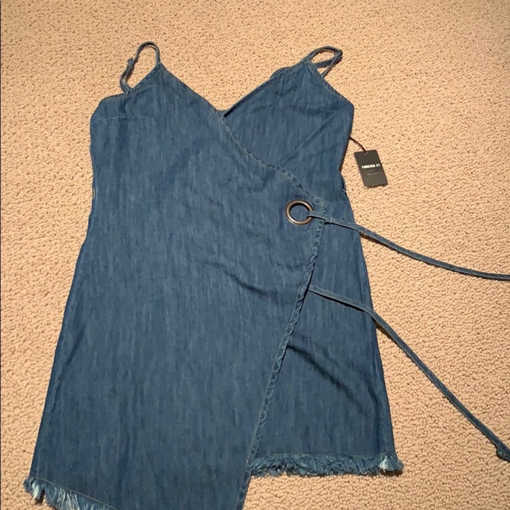 Forever 21 Denim wrap dress!